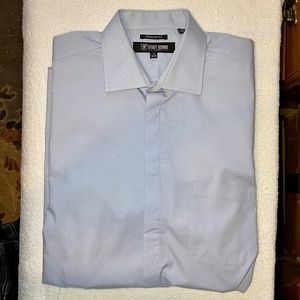 Classic Light Blue Dress Shirt with Spread Collar